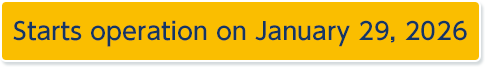 Starts operation on January 29, 2026